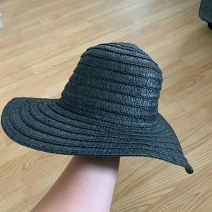 Black Straw Sun Hat